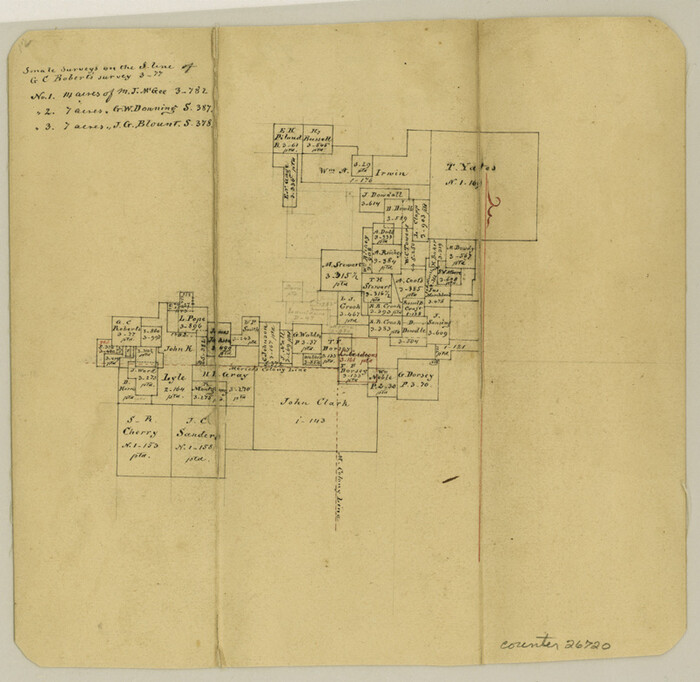 26720, Hopkins County Sketch File 17, General Map Collection