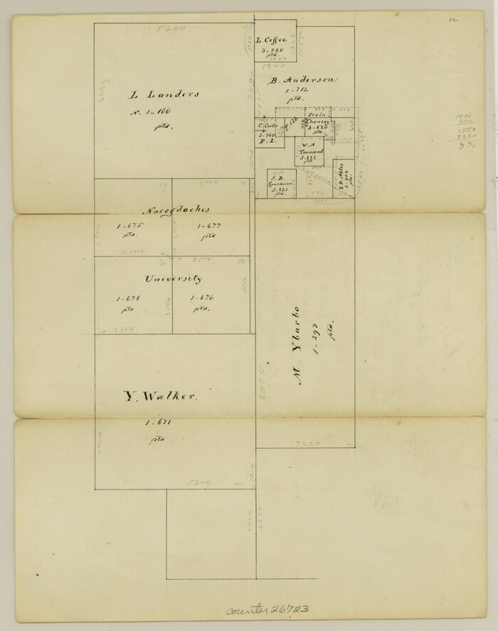 26723, Hopkins County Sketch File 19, General Map Collection