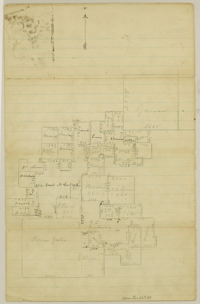 26734, Hopkins County Sketch File 24, General Map Collection