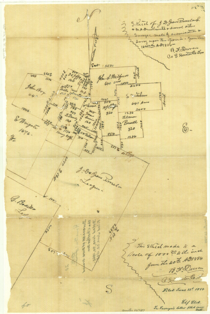 26787, Houston County Sketch File 20, General Map Collection