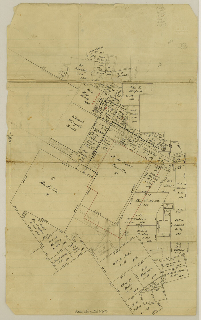 26798, Houston County Sketch File 25, General Map Collection