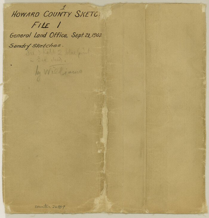 26839, Howard County Sketch File 1, General Map Collection
