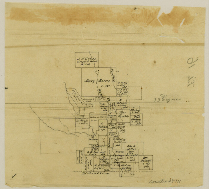27111, Hunt County Sketch File 16b, General Map Collection