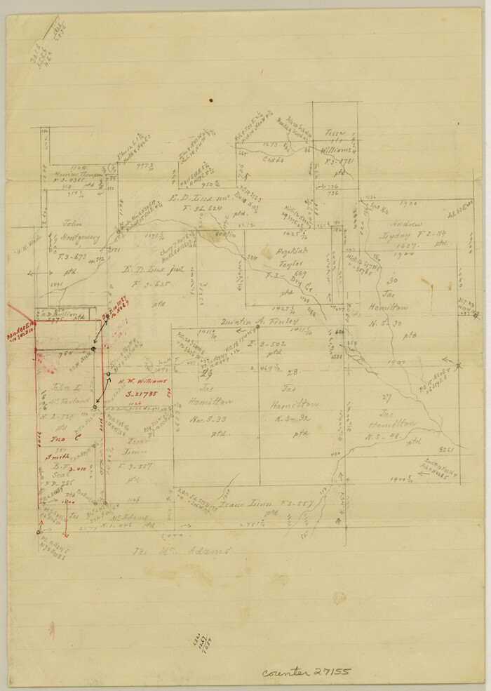 27155, Hunt County Sketch File 37, General Map Collection
