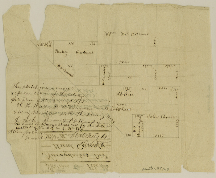 27168, Hunt County Sketch File 49, General Map Collection
