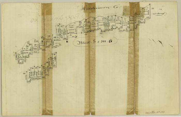 27177, Hutchinson County Sketch File 3, General Map Collection