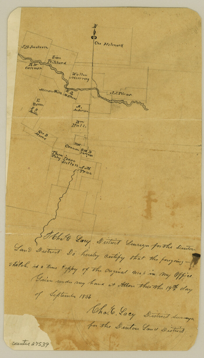 27539, Jack County Sketch File 14, General Map Collection