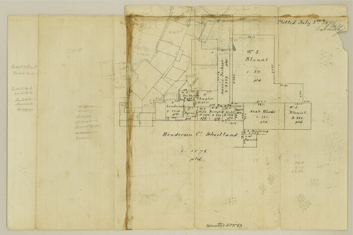 27543, Jack County Sketch File 14 1/2, General Map Collection