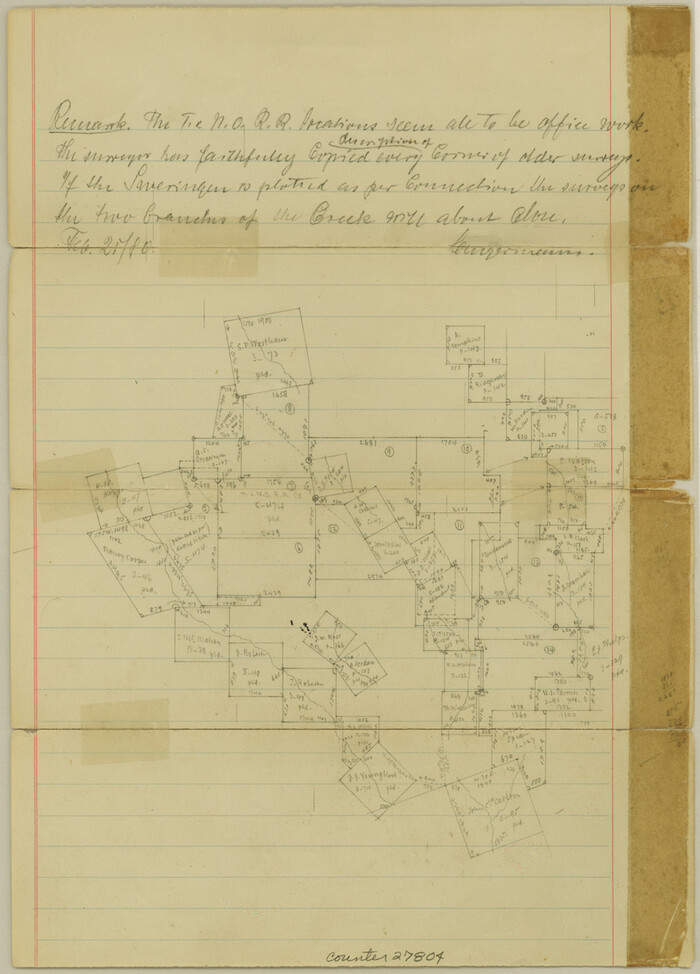 27804, Jasper County Sketch File 13, General Map Collection
