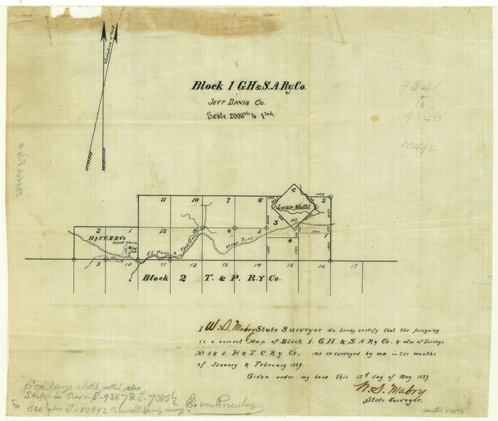 27893, Jeff Davis County Sketch File 4, General Map Collection
