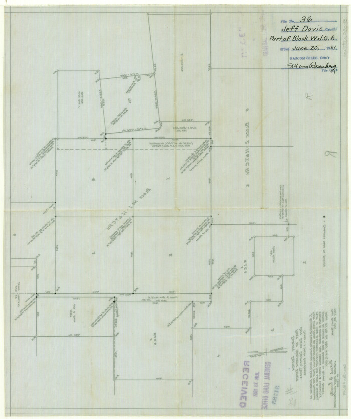 28048, Jeff Davis County Sketch File 36, General Map Collection