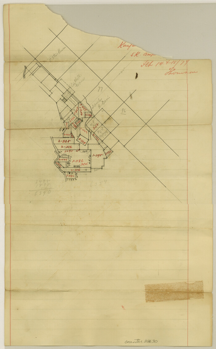 28630, Kaufman County Sketch File A, General Map Collection