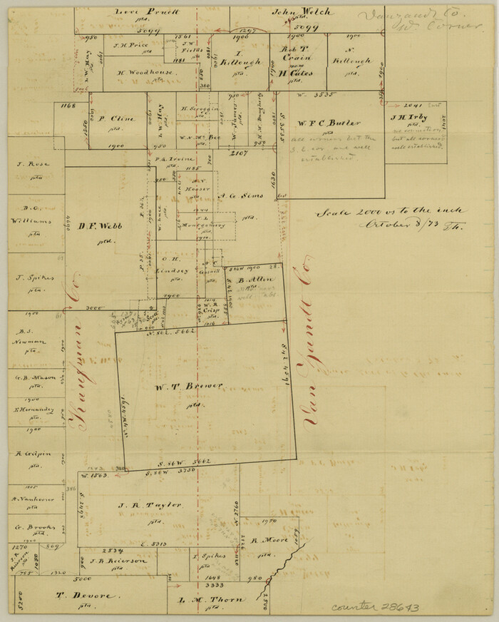 28643, Kaufman County Sketch File 10, General Map Collection