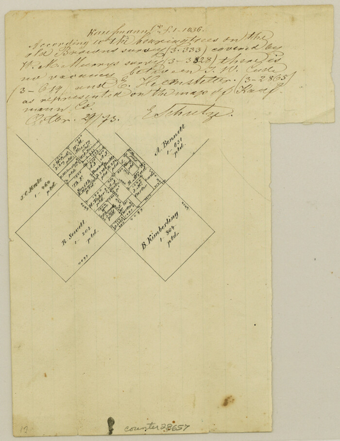 28657, Kaufman County Sketch File 17, General Map Collection