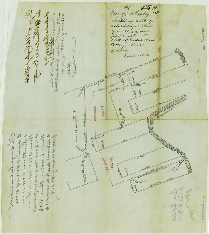28707, Kendall County Sketch File 16a, General Map Collection