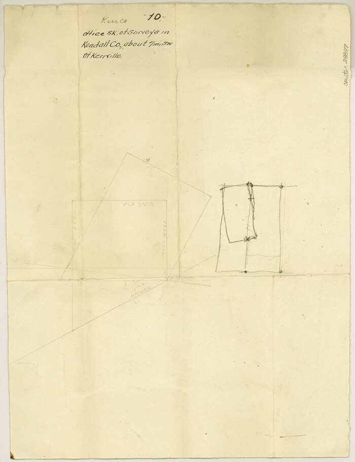 28877, Kerr County Sketch File 10, General Map Collection