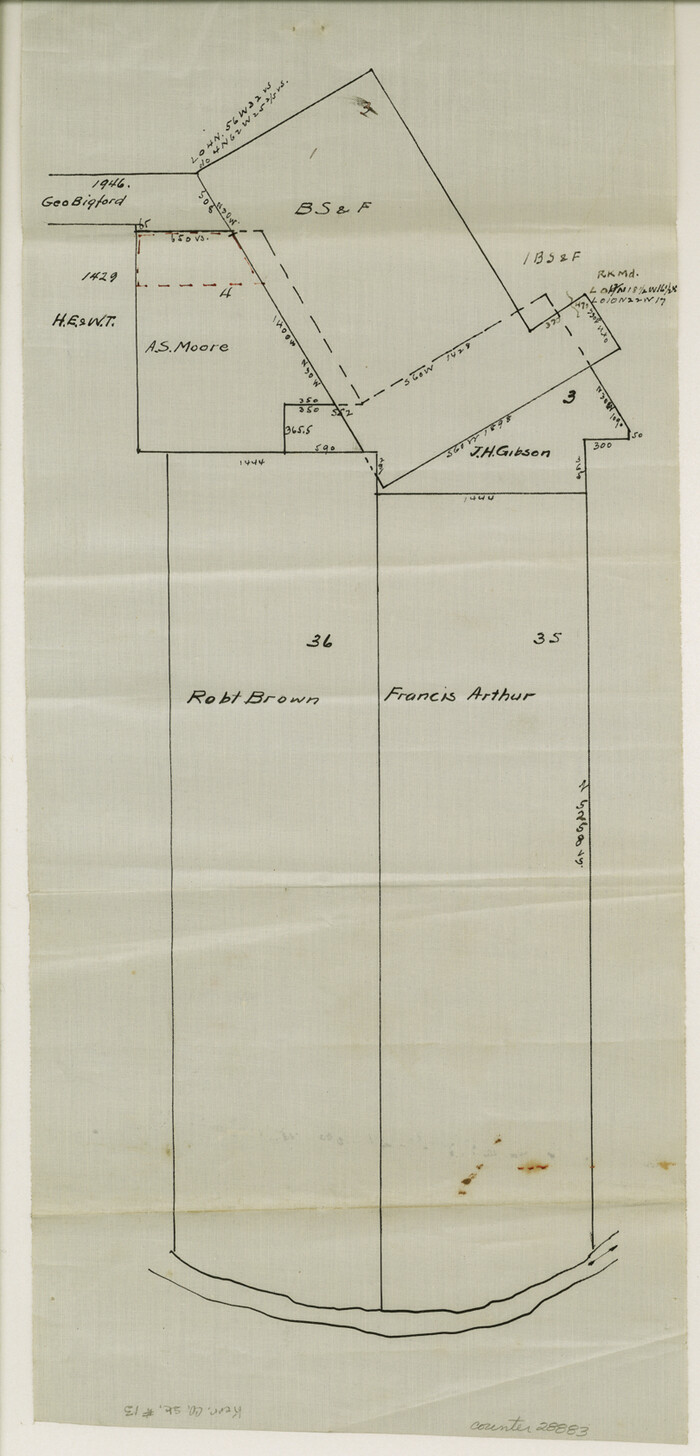 28883, Kerr County Sketch File 13, General Map Collection