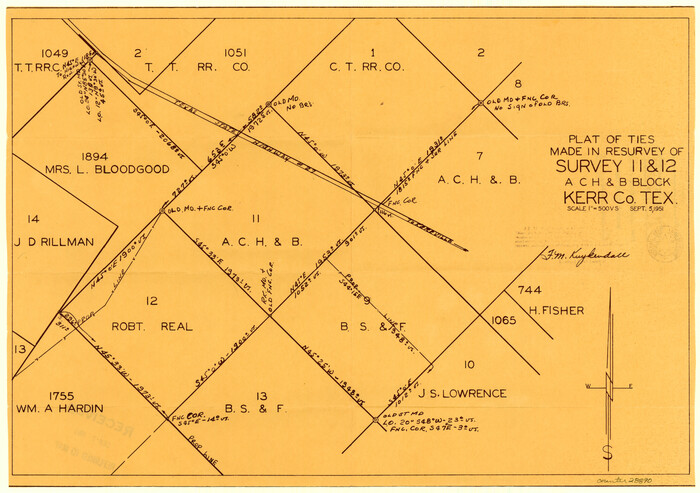 28890, Kerr County Sketch File 20, General Map Collection