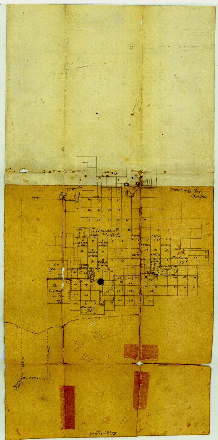 28933, Kimble County Sketch File 11, General Map Collection