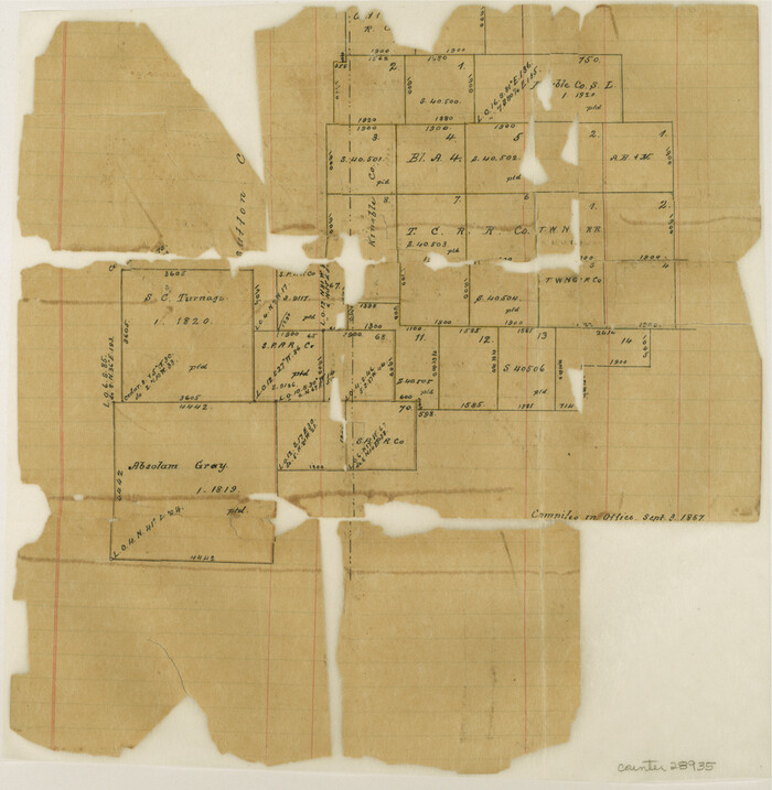 28935, Kimble County Sketch File 12, General Map Collection