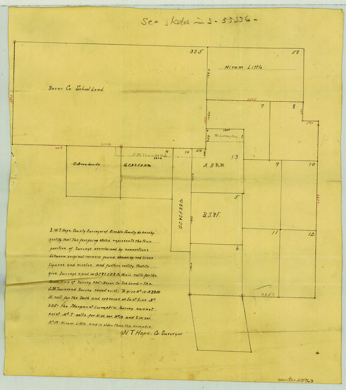 28963, Kimble County Sketch File B, General Map Collection