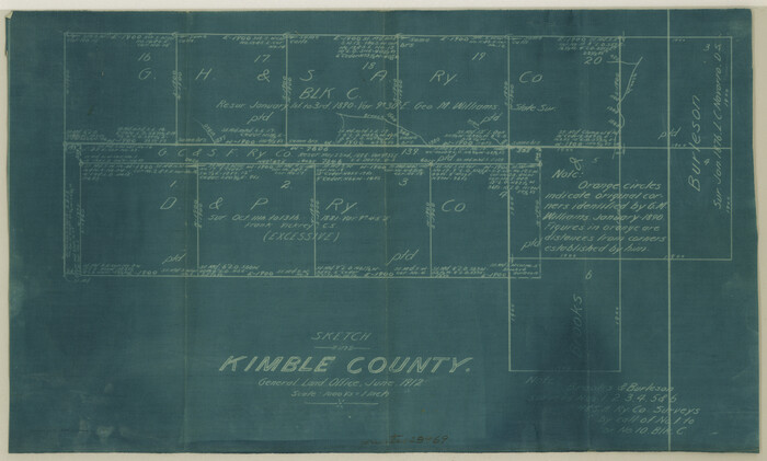 28969, Kimble County Sketch File 26, General Map Collection