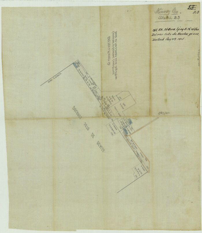 29162, Kinney County Sketch File 23, General Map Collection