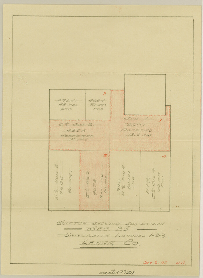29307, Lamar County Sketch File 13, General Map Collection