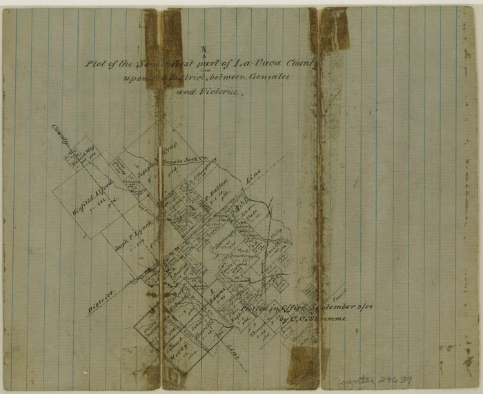 29639, Lavaca County Sketch File 5, General Map Collection