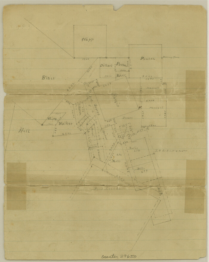 29650, Lavaca County Sketch File 20, General Map Collection
