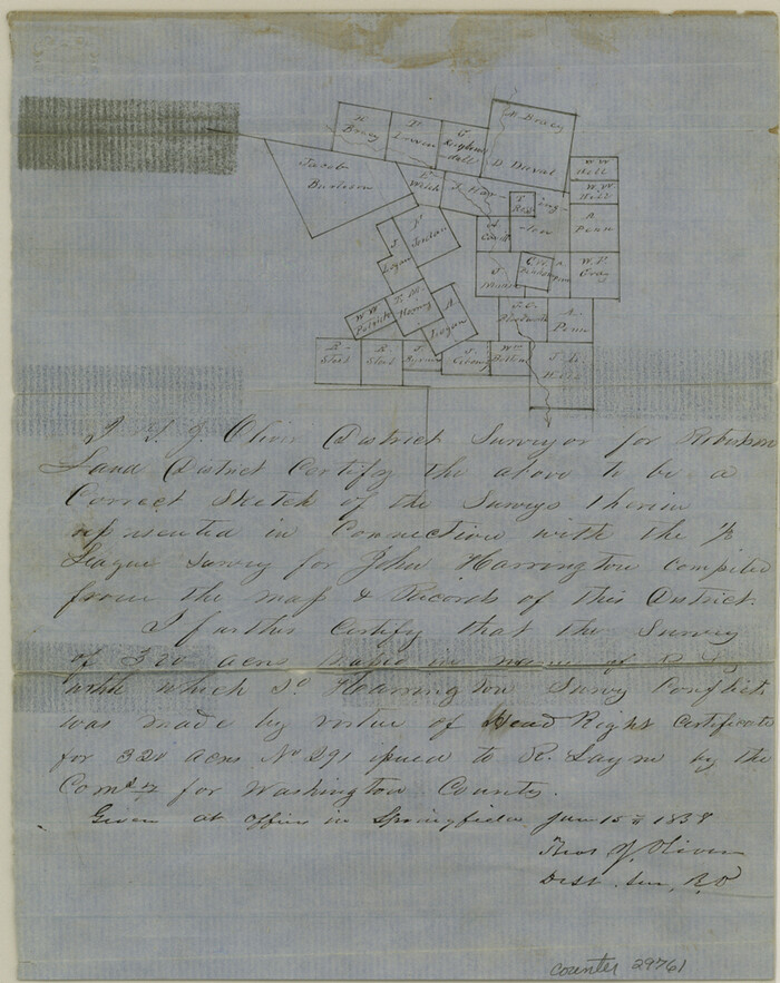 29761, Leon County Sketch File 11, General Map Collection