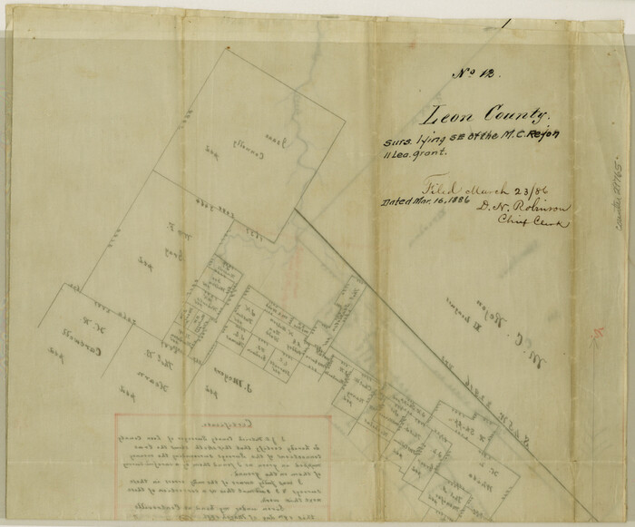 29765, Leon County Sketch File 12, General Map Collection