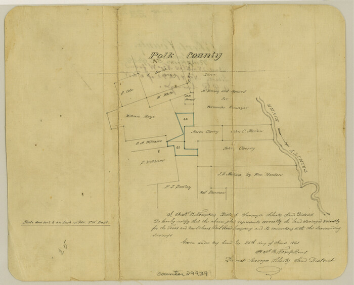 29939, Liberty County Sketch File 25, General Map Collection