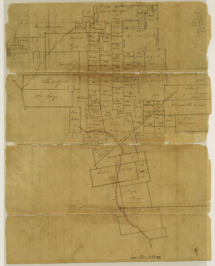29948, Liberty County Sketch File 27, General Map Collection
