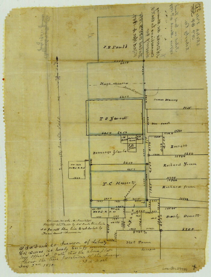 29981, Liberty County Sketch File 37a, General Map Collection