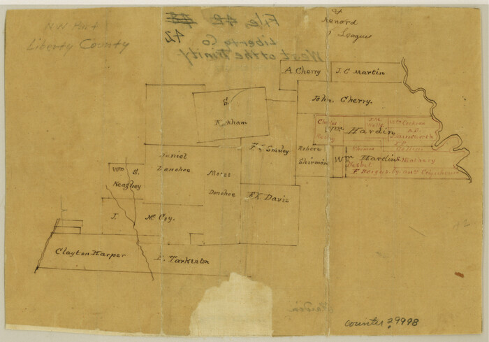 29998, Liberty County Sketch File 42, General Map Collection
