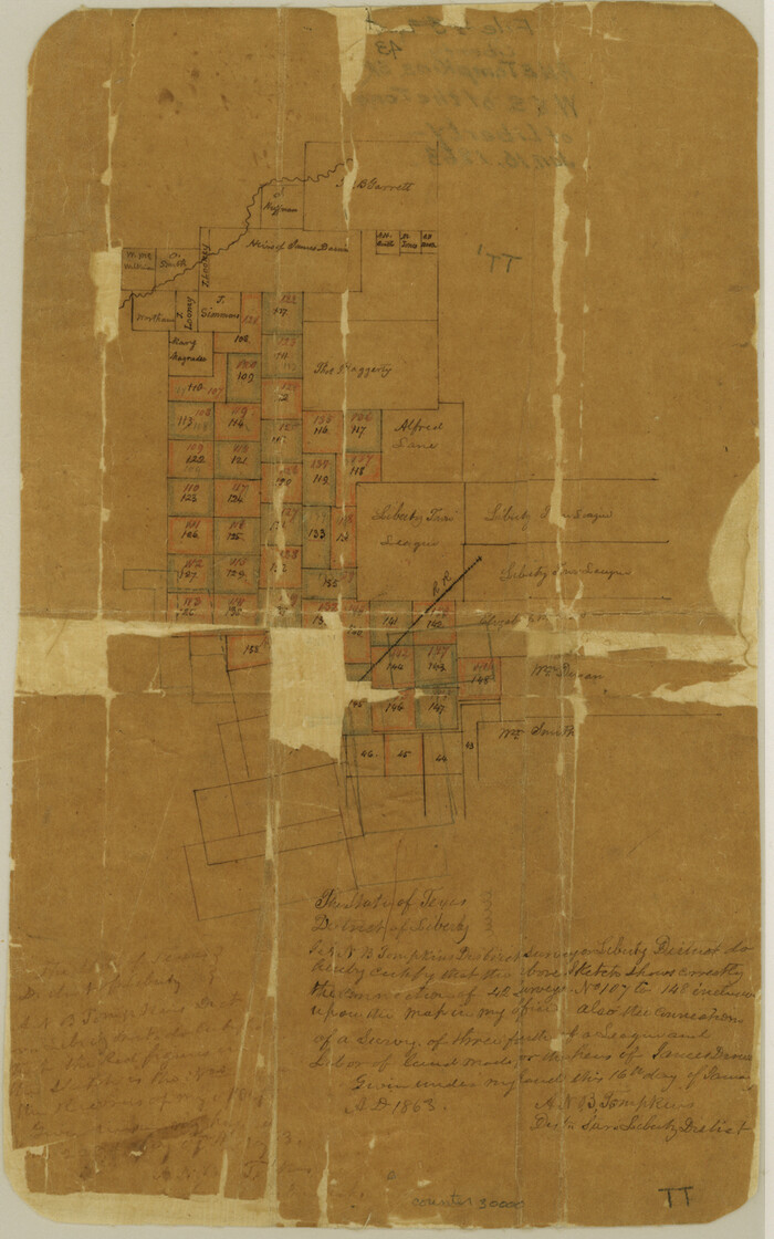 30000, Liberty County Sketch File 43, General Map Collection