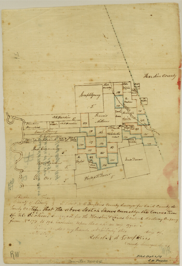 30066, Liberty County Sketch File B, General Map Collection