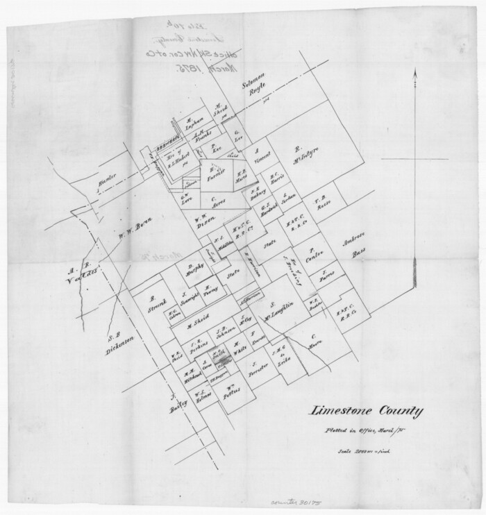 30175, Limestone County Sketch File 10b, General Map Collection