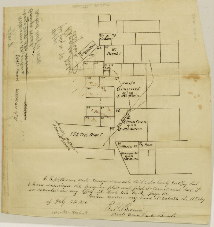 30259, Live Oak County Sketch File 7, General Map Collection