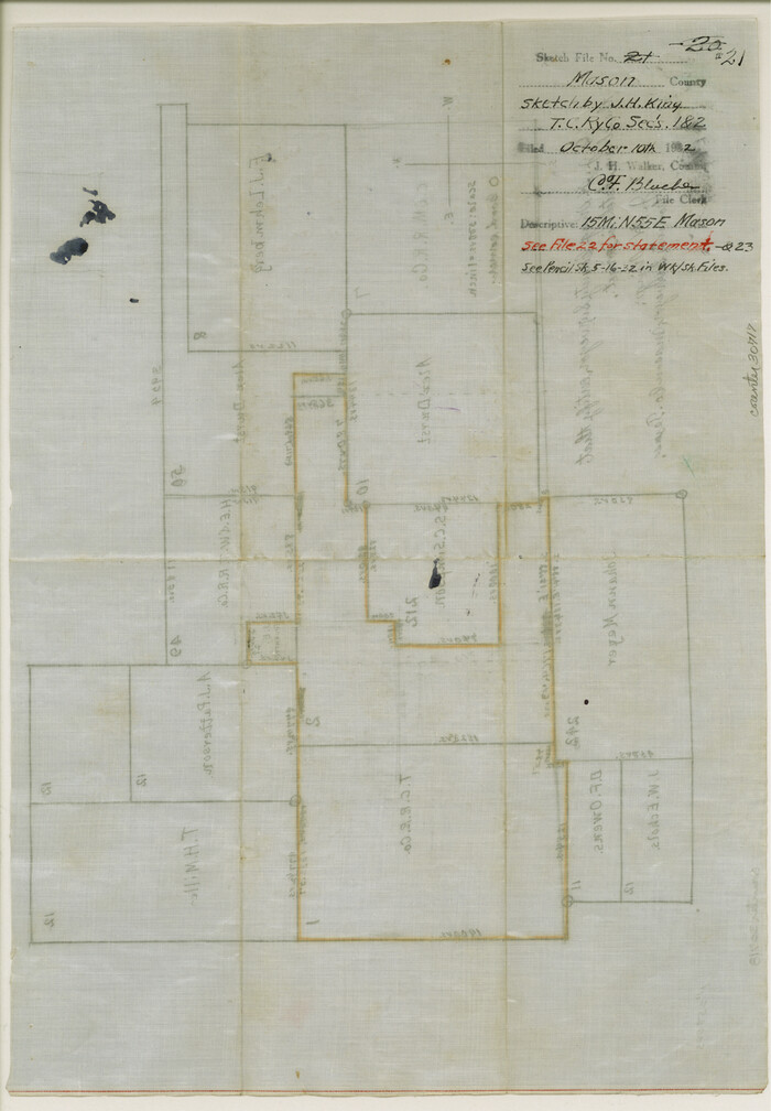 30717, Mason County Sketch File 21, General Map Collection