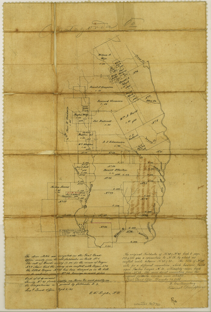 30730, Matagorda County Sketch File 2, General Map Collection