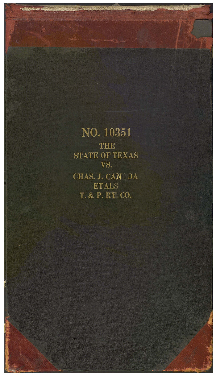 3048, The State of Texas vs. Chas. J. Canda, et al, T. & P. Ry. Co., No. 10351, General Map Collection
