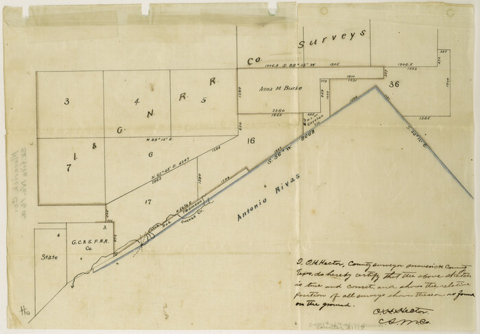 31117, Maverick County Sketch File 16a, General Map Collection