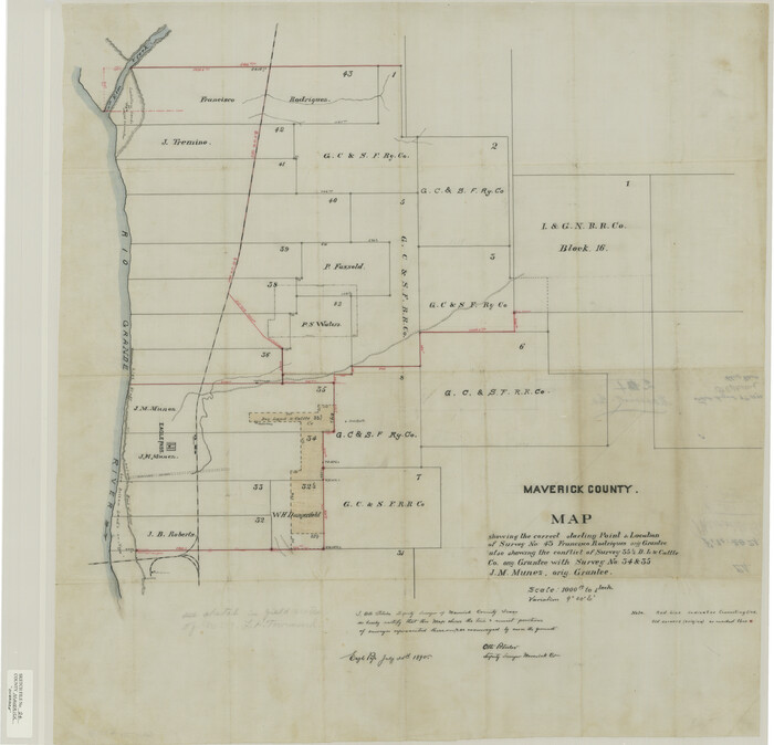 31145, Maverick County Sketch File 24, General Map Collection