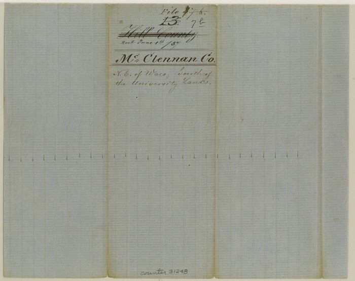 31248, McLennan County Sketch File 7b, General Map Collection