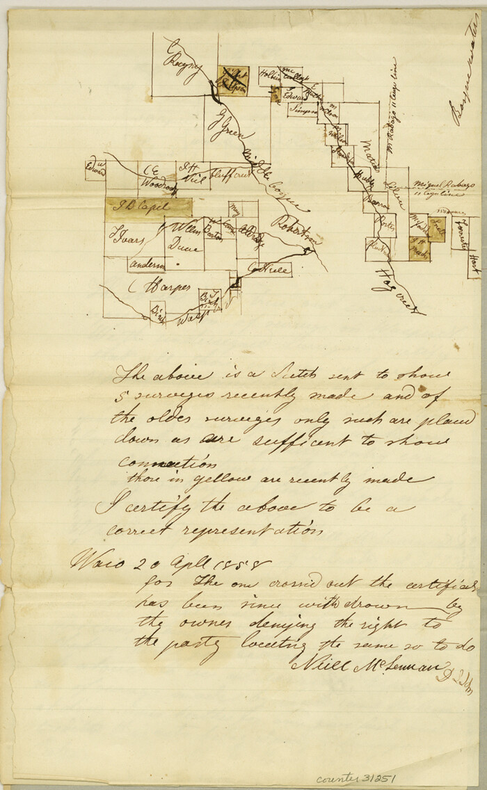 31251, McLennan County Sketch File 8, General Map Collection