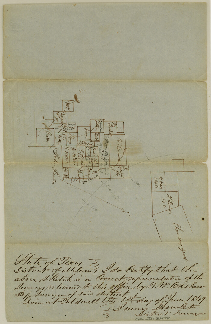 31258, McLennan County Sketch File 9, General Map Collection