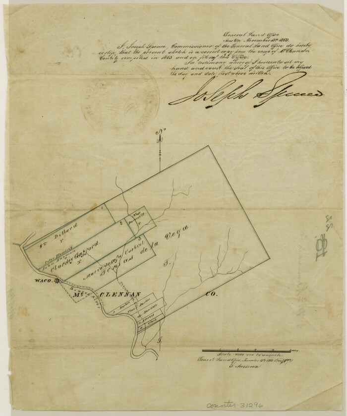 31296, McLennan County Sketch File 22, General Map Collection