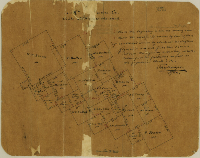 31308, McLennan County Sketch File 33, General Map Collection